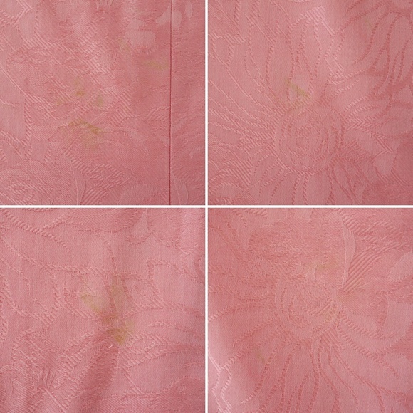 Vintage 80s Light Pink Cotton Skirt Suit fit 10 12 - Picture 8 of 8